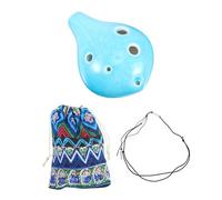SOIMISS Portable Mini Six Ocarina for Beginners Crisp Tone Alto C Instrument with Smooth Surface Lightweight Dolomite Music Flute for Includes Random Color Protective Bag Random Color