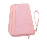 SOIMISS Portable RFID Shielding Passport Holder Travel Document Organizer Wallet for Women Men Compact Oxford Cloth Travel Folder with Quick Access Compartments for Boarding Cards and