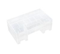 SOIMISS Portable Transparent Battery Organizer Case for Aa Aaa Batteries Mini Storage Box Holder for Aa and Aaa Rechargeable Cells