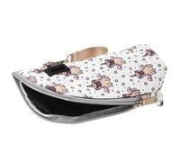 SOIMISS Portable USB Milk Bottle Warmer Bag with 3-Stage Temperature Control, Reusable Wear-Resistant Bottle Heater Sleeve for Car and Outdoor Use, Milky White with Cartoon Angel Dog