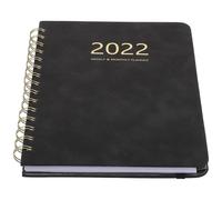 SOIMISS Practical PU Leather Notepad with Elastic Band Weekly Monthly Planner Diary for Students and Office Smooth Writing Pocketbook for Daily Schedule and Personal Organization