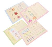SOIMISS Preschool Groove Writing Practice Book Set for Safe Calligraphy Copybook with Smooth Edges Easy Handwriting Tool for Lettering Training and Early Learning