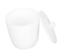 SOIMISS Ptfe Crucible with Lid Laboratory Melting Pot for Casting and Refining Heat Resistant Porcelain Crucible for Gold Silver Bronze Copper Professional Experiment Tool for Students