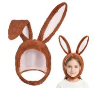 SOIMISS Rabbit Ears Hat: Easter Bunny Costume, Plush Rabbit Ears Cap Headpiece for New Year Birthday Easter Carnival Carnival Rabbit Cosplay Photo Booth Props Brew
