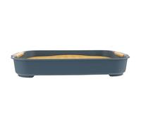SOIMISS Rabbit Litter Box Fall Bunny Potty with Heightened Fence Design Easy Clean Rectangular Hamster Toilet for Quick Toilet Training Preventing Mess Suitable