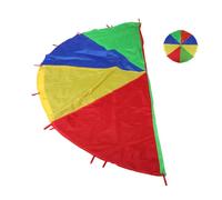 SOIMISS Rainbow Parachute for Heavy Duty Design with Handles for Sensory Development and Group Activities for Birthday Parties and Coordination Games