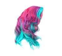 SOIMISS Realistic Short Curly Bob Wig for Women Natural with Imported Rose Net Stylish Colored Two-tone Hairpiece for Cosplay Parties Daily Wear Heat Resistant