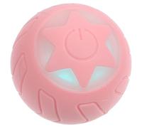 SOIMISS Rechargeable Silicone Cat Ball Pink Interactive Kitten Ball with Low Power Consumption Keeps Cats Active for Indoor Use