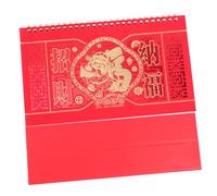 SOIMISS Red Desk Notepad with Horse Year Design Miniature Memo Pad for Daily Scheduling Festive Home Office Decoration for Chinese Year