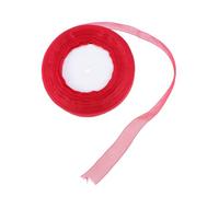 SOIMISS Red Sheer Organza Ribbon for Wrapping Party Decor DIY Craft Accessories Smooth Shiny Polyester Ribbon for Wedding Cake Hair Bows Scrapbooking