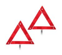 SOIMISS Reflective Roadside Warning Triangles for Vehicles 2pcs Foldable Emergency Safety Signs with High Visibility for Breakdown Assistance and Night Use