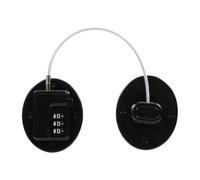 SOIMISS Refrigerator Password Lock Black Oval Multi-Function Safety Lock Anti Pinch Cabinet No Drilling for Fridge and Drawer Security