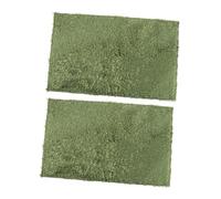 SOIMISS Reptile Terrarium Bedding Mat 9.8"x15.7" Reusable Moss Carpet Substrate for Iguanas and Geckos, 2pcs Size for Comfortable Habitat