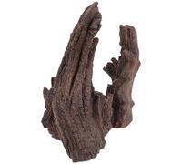 SOIMISS Resin Aquarium Driftwood Tree Trunk Decoration with Hiding Cave for Fish Tank Shrimp Habitat, Artificial Wood Ornament for Aquascaping and Aquatic Terrarium Decor