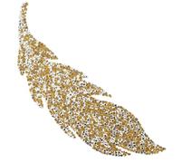 SOIMISS Resin Leaf Shaped Patch Adhesive Sticker Yellow Beautiful Decoration for Handmade Arts and Crafts Shoes Bags