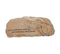 SOIMISS Resin Pet Memorial Stone Garden Ornament for Dogs Tribute Statue for Remembrance Stable and Sturdy Decorative Memorial for Lawn Home Display Sand Color