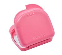 SOIMISS Retainer Box Orthodontic Denture Storage Container with Mini Size Plastic Portable Case for Home Office Travel Random Color