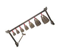 SOIMISS Retro Chinese Antique Bell Instrument Chime Percussion Zinc Alloy Craft with Clear Melodious Tones for Home Decor and Musical Harmony