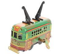 SOIMISS Retro Die Cast School Bus Friction Powered Pull Back Vehicle for Boys Vintage Tinplate Collectible Decorative and Play Car