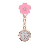 SOIMISS Retro Quartz Analog Nurse Pocket Watch with Flower Engraving, Accurate Timing and Easy to Carry Design, Suitable for Doctors and Paramedics in Hospital or Clinical Use