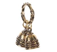 SOIMISS Retro Style DIY Antique Brass Double Bell Pendant Hanging Ornament for Crafts Making, Keychain Adornment and Bag Decoration Tangled Vine Circle