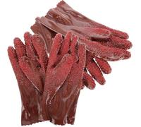 SOIMISS Reusable Pipe Cleaning Gloves Heavy Duty 2 Pairs Waterproof Non-Slip Drain Gloves with Sturdy Materials for Plumber'S Sewer Work Unisex