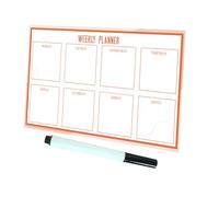 SOIMISS Reusable Self Adhesive Weekly Planner Whiteboard with Printed Days for Home Wall Decorative Dry Erase Calendar Board for Doodling and Management