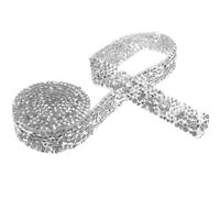SOIMISS Rhinestone Diamond Chain Rhinestone Chain Jewelry DIY Craft Cuttable Adhesive Backing Resin Elegant Chic Beautiful for Wedding Party Cake Decoration