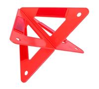 SOIMISS Roadside Triangles Safety Sign 3pcs Reflective Foldable Red Pvc Triangular Warning Triangles for Situations Where A Visible Warning Sign Is Required and Construction Sites