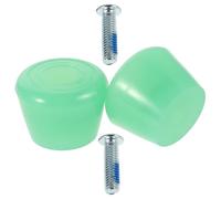 SOIMISS Roller Skates Brake Stopper 1 Pair Pu Toe Stops for Quad Skates Double Row Design High Efficiency Easy to Install