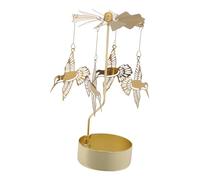 SOIMISS Rotating Spinner Tea Light Holder Iron Hummingbird Tray Retro Elegant Candle Burner for Dining Rooms and Malls Decoration