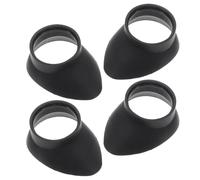 SOIMISS Rubber Eyepiece Covers Black 4pcs for Telescope and Microscope with Comfortable Fit and Light Interference Block Rubber Eyepiece Lens Guard Caps for Bird Watching and Astronomy