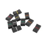 SOIMISS Rubber Slider Knob Caps for Potentiometer Sliders and Mixing Desk Fader Caps 10pcs Sturdy Non-slip Grip, Resistant to Aging, for Studio Recording Tasks and Rapid Live Performance