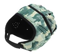 SOIMISS Rugby Helmet for Adults Breathable Sports Headgear with Chin Strap Camouflage Design Protective Scrum Cap for Football Soccer Lightweight Protection