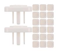 SOIMISS Safety Electrical Outlet Covers Threeprong US Standard Sockets 40pcs, Abs Material, Easy Removal, Childproof Design to Prevent Electric Shock and Living Rooms Nurseries