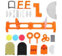 SOIMISS School Physics Optics Kit for Students with Abs Material, Geometric Light Refraction Triangular Prism and Convex Lens Set, Hands-on Learning Tool for Home-school and Classroom
