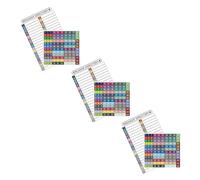 SOIMISS Self-Adhesive Circuit Breaker Labels 3 Sets - PVC Waterproof Electrical Panel Stickers Colourful Load Center Identification for Residential and Workspace Use