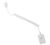SOIMISS Self Adhesive Retractable Phone Anti Theft Tether Cable | Spring Wire, Coiled Safety Cable, 1.2m Max Length, White Plastic, for Handheld and Scanners