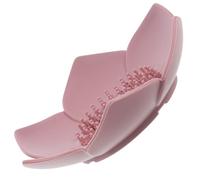SOIMISS Self-Draining Silicone Soap Holder with Unique Lotus Drainage for Bathroom Shower Pink Silicone Soap Tray for Daily Use