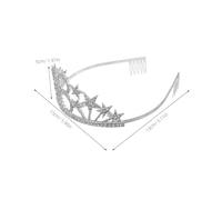 SOIMISS Shiny Birthday Tiara Headband with Rhinestones Versatile Party Crown and Numbered Cake Topper Stylish Birthday Accessory Highlighting Milestone Age Celebration