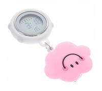 SOIMISS Silicone Digital Nurse Watch Clip Stretchable Band, Pocket Alarm Clock for Healthcare Professionals, for Medical Staff Use