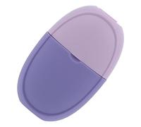 SOIMISS Silicone Ice Face Roller for Skin Massage and Cooling Portable Oval Purple Ice Holder for Face Puffiness Relief Reduction Sun Redness Repair Lightweight Travel Friendly Design