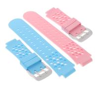 SOIMISS Silicone Watch Strap 2Pcs for Phone Watch White Sturdy 15Mm Quick Release Replacement for Boys and Smartwatch