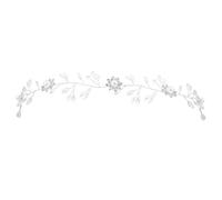 SOIMISS Silver Alloy Rhinestone Bridal Tiara Crown Headband, Handmade Sparkly Wedding Hair Accessory for Bride and Bridesmaids