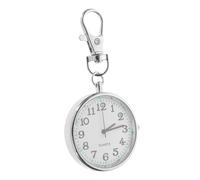 SOIMISS Silver Keyring Watch Nurse Pocket Watch for Nurses with Long-Lasting Use and Portable Design Featuring Glass and Stainless Steel Material as Holiday Present or Work Clothes Random Color