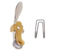SOIMISS Silver Trumpet Watergate Key Drain Component Easy to Install and Replace Made of Copper and Silicone Small Size Accessory Suitable for French Horn and Tuba Players
