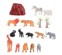 SOIMISS Simulated Animal Models with Large Storage Cylinder Educational for Miniature Farm and Zoo Animal Ornaments Safe Material for DIY Table and Learning Activities