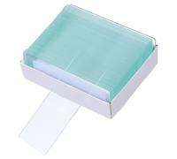 SOIMISS Single Concave Microscope Slides 50pcs Glass Slides for Aquatic Samples, Easy to Use Cavity Slides for Laboratory and Scientific Research
