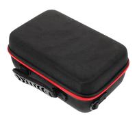 SOIMISS Small Camera Cases Travel Camera Bag Foam Padded Hard Shell Case Cuttable Sponge Grids Handle Portable Design for Travel on The Go Black
