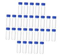 SOIMISS Small Glass Vials with Lids 100 Pieces 2ml Tiny Glass Bottles Sampling Vials with Hole Caps Suitable for Perfume Samples and Laboratory Use